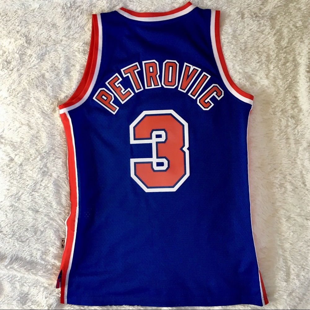 Adidas New Jersey Nets Drazen Petrovic NBA Jersey - Picture 2 of 2